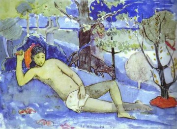 Paul Gauguin Werke - Te Arii Vahine Königin Beitrag Impressionismus Primitivismus Paul Gauguin